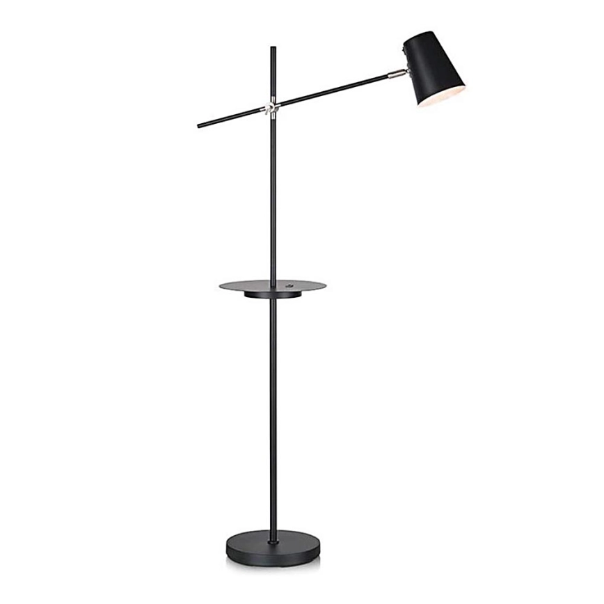 Markslöjd 107307 – Golvlampa med USB LINEAR 1xE14/40W/230V