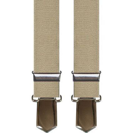 Smala hängslen Beige 120 cm X rygg