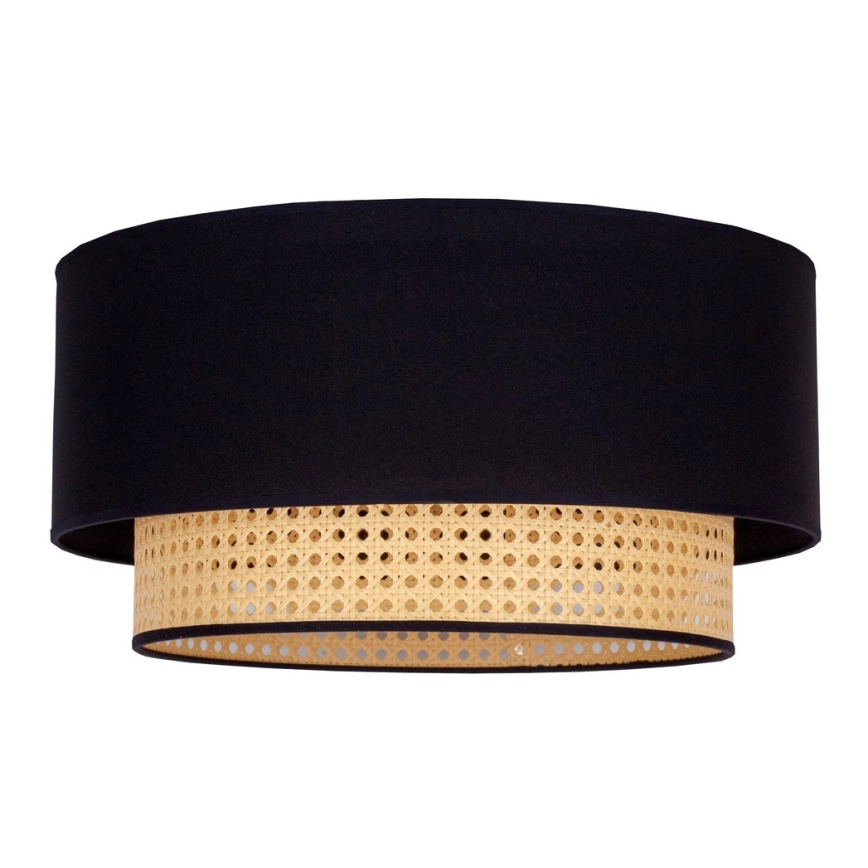 Duolla – Taklampa BOHO 1xE27/15W/230V diameter 45 cm svart/rotting