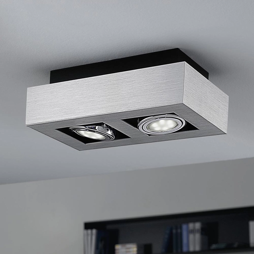 Eglo – LED Spotbelysning 2xGU10-LED/5W/230V