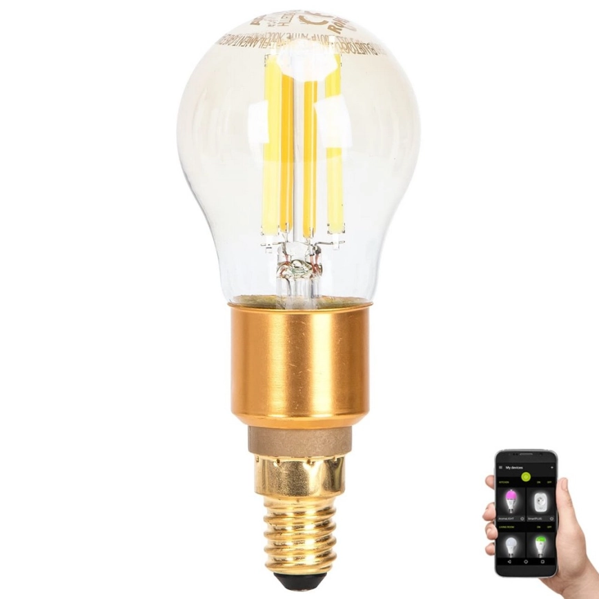 LED Ljusreglerad glödlampa FILAMENT MESH Smart G45 E14/4,5W/230V 2700-6500K – Aigostar