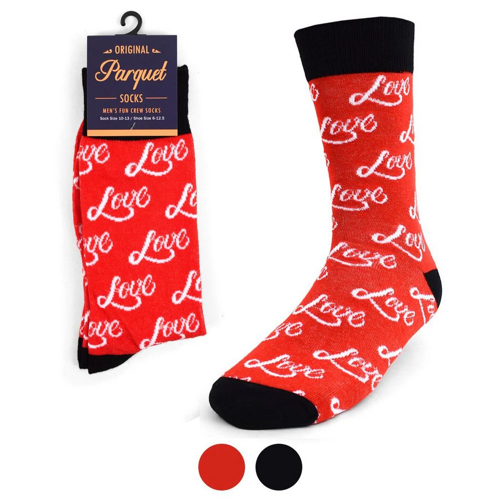 Love Novelty Socks – Romantiska röda strumpor