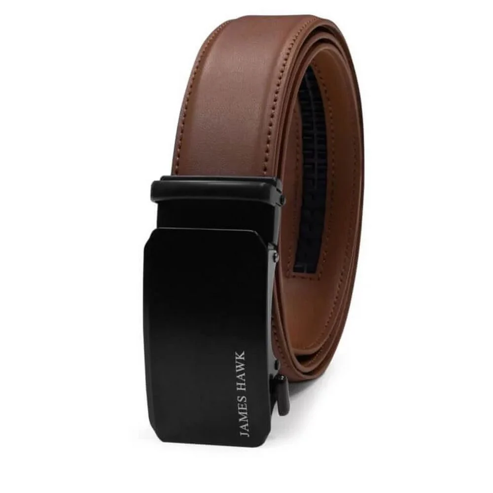 James Hawk Automatic Belt – Camel – Auto Lock Belt i 2 storlekar