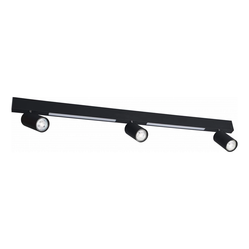 Zuma Line – LED Väggspotlight 3xGU10/5W/230V + 2xLED/8W svart