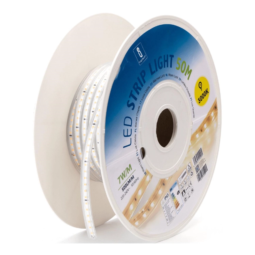 Aigostar – LED-remsa LED/350W/230V 50m 3000K IP65