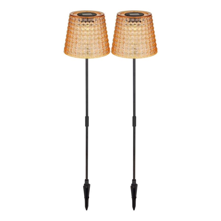 Globo – KIT 2x LED Solcellsbelysning LED/0,06W/3V IP44 40 mAh orange