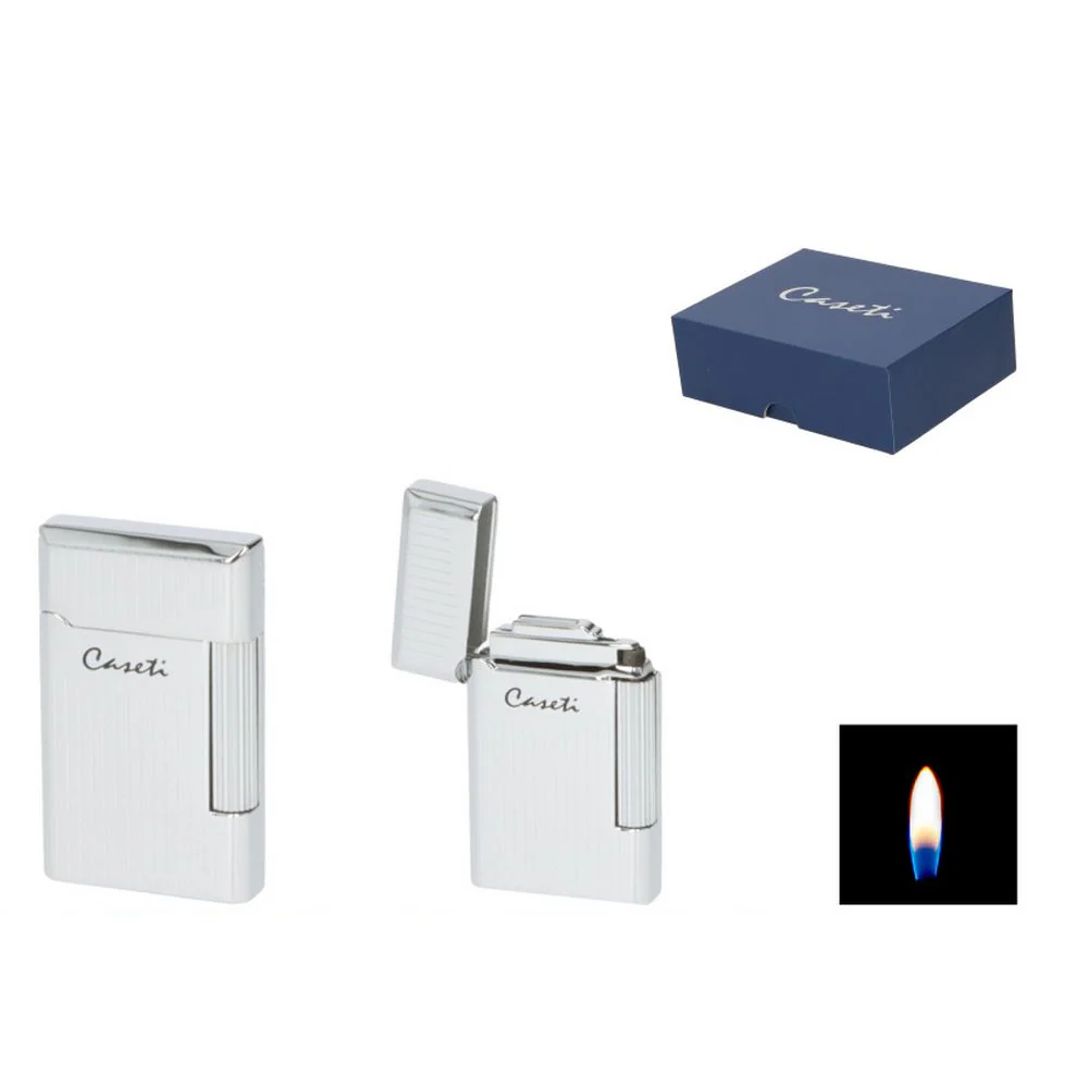 CASETI Paris Flint Lighter – Chrome Lines
