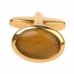 Manschettknappar XCLSV Tiger Eye Oval