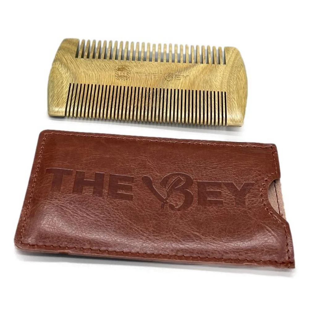 Bey Pocket Comb i brunt hölster