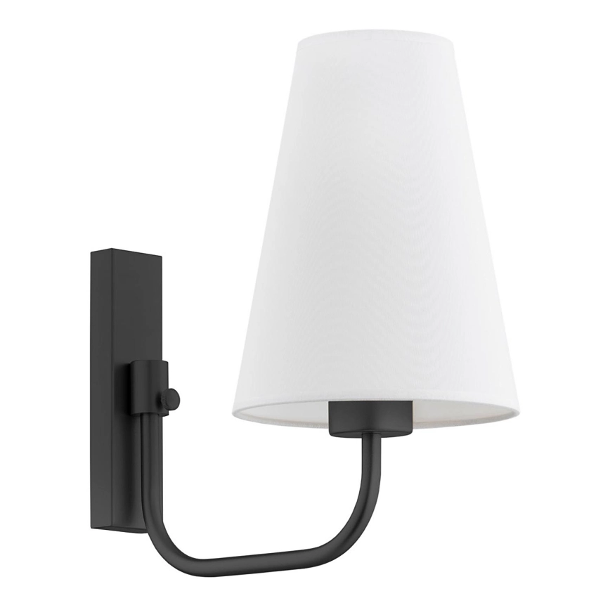 Argon 8376 – Vägglampa SAFIANO 1xE27/15W/230V svart