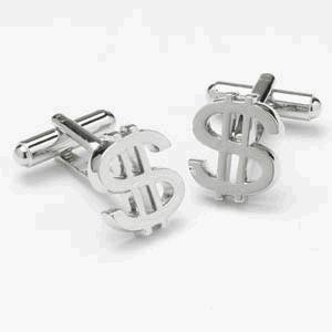 Manschettknappar $ dollar bling