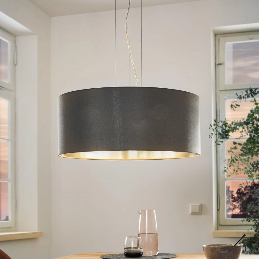 Eglo 31606 – Taklampa på sladd MASERLO 3xE27/60W/230V