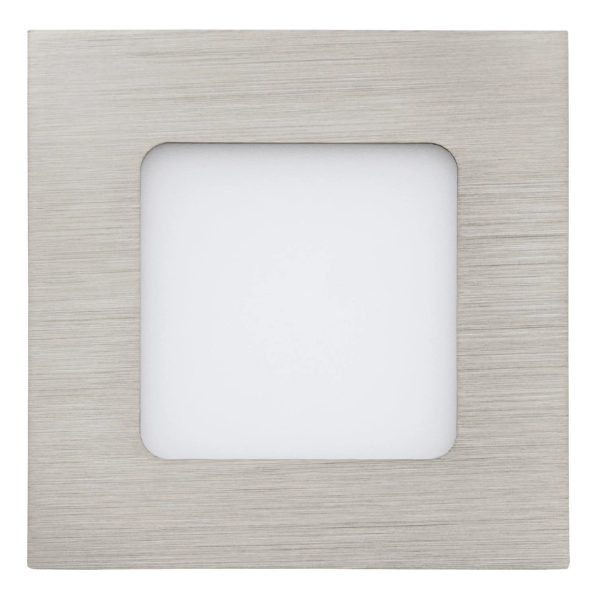 Eglo 64598 – LED infälld belysning FUEVA 1 PRO LED/2,8W/230V 4000K 8,5×8,5 cm matt krom