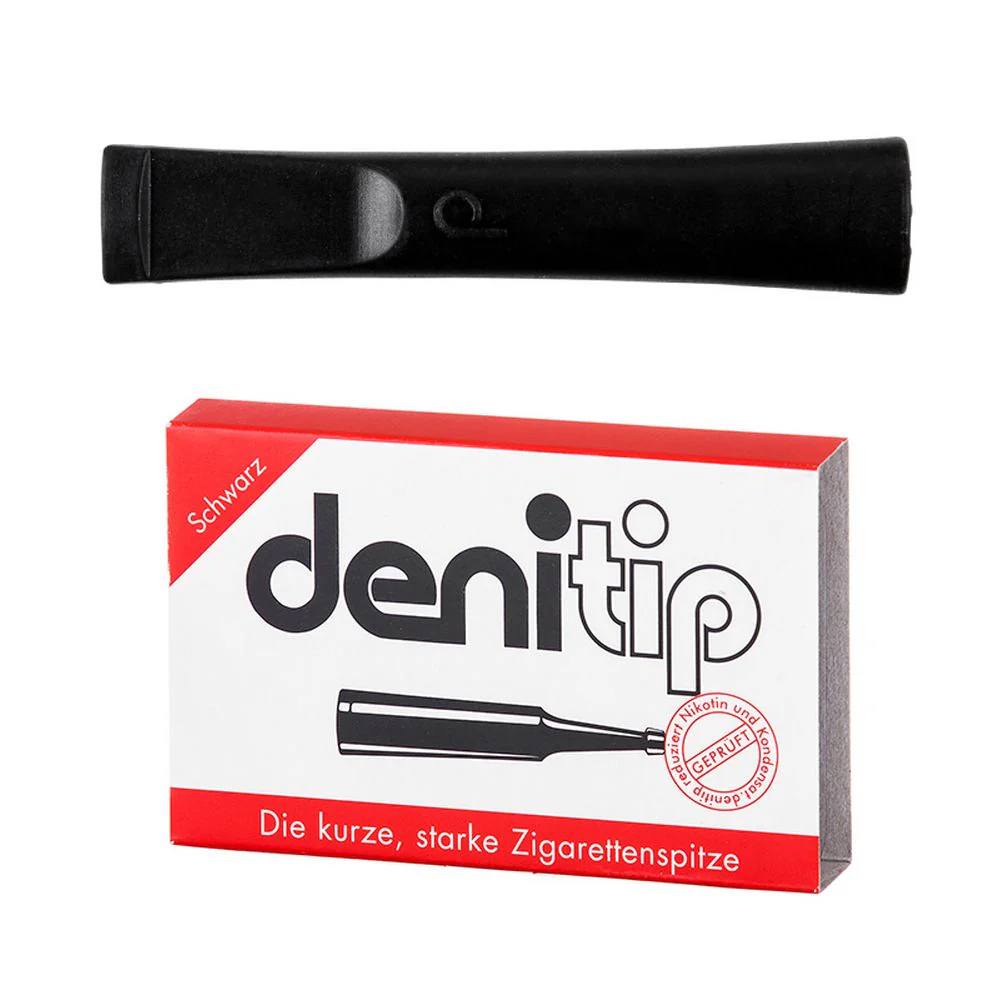 6 st Denitip Cigaretthållare med Filter – Svart