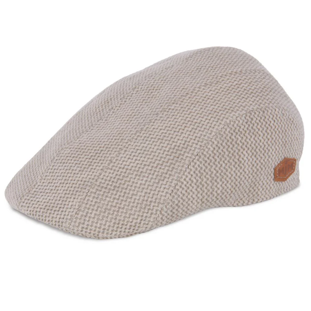 MJM Maddy Beige Flat Keps i bomull – Summer Sixpence – S (56 cm)