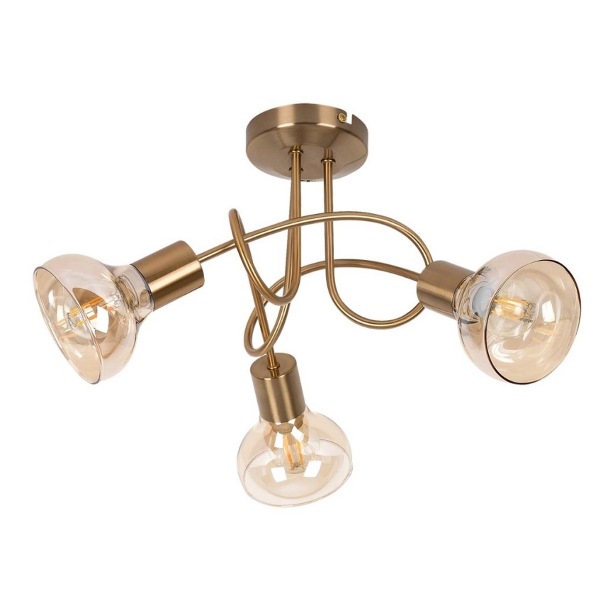 Rabalux 5548 – Ljuskrona HOLLY 3xE14/40W/230V guld