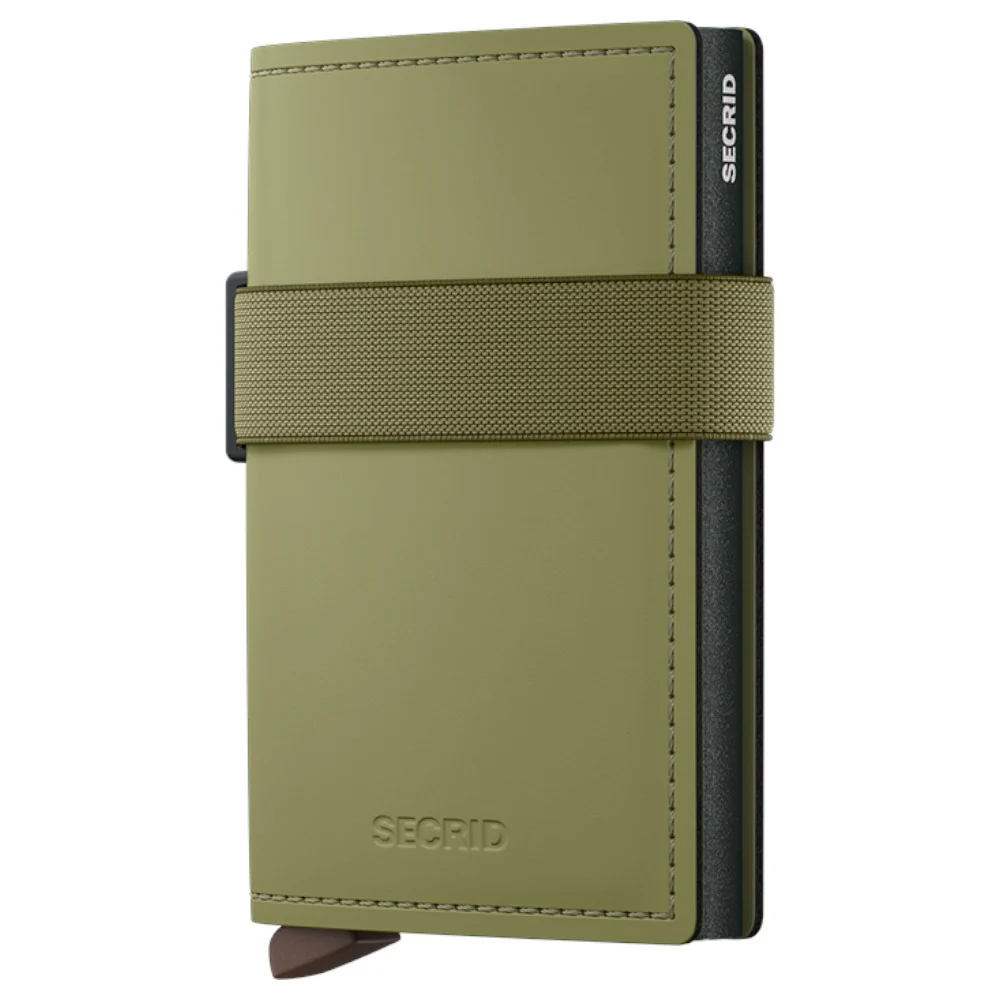 SECRID Bandplånbok Matte Leaf-Khaki
