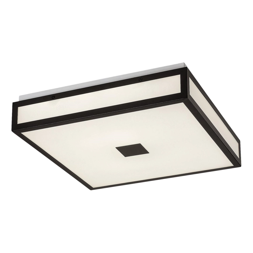 Rabalux – LED badrumstaklampa LED/18W/230V IP44 svart 30×30 cm