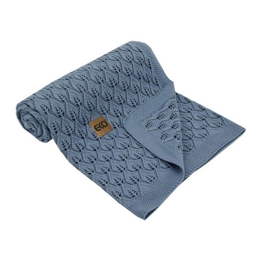 EKO – Bamboo blanket ROSE 80×100 cm blå