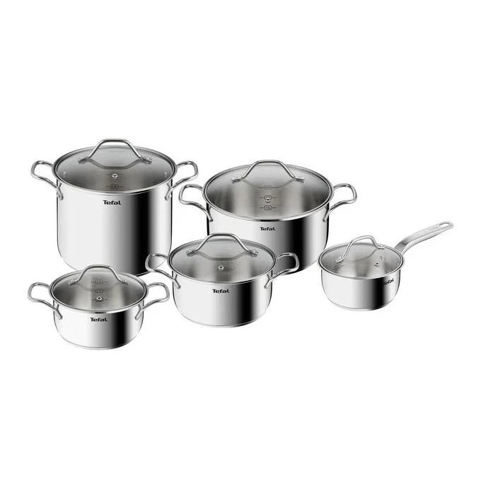Tefal – Set med grytor 10 delar INTUITION rostfri