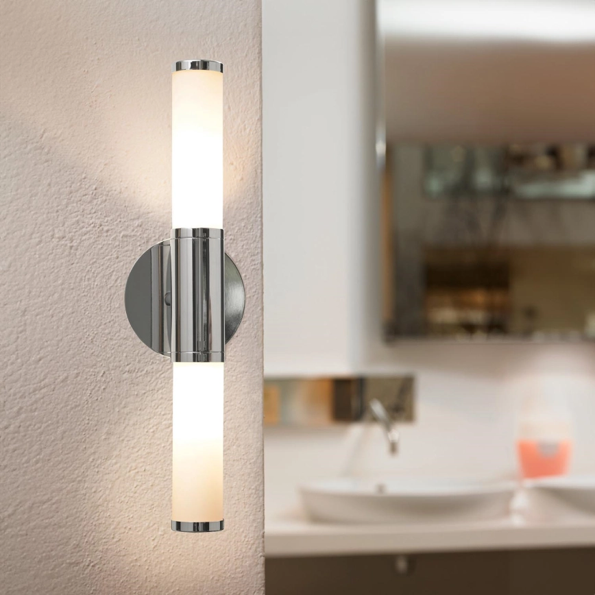 Eglo – Badrumsvägglampa 2xE14/40W/230V IP44