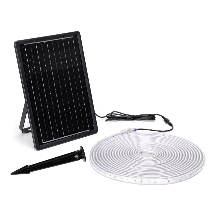 Aigostar – LED RGB Dimbart solbälte LED/10W/3,2V 10 m IP65 8000 mAh + fjärrkontroll