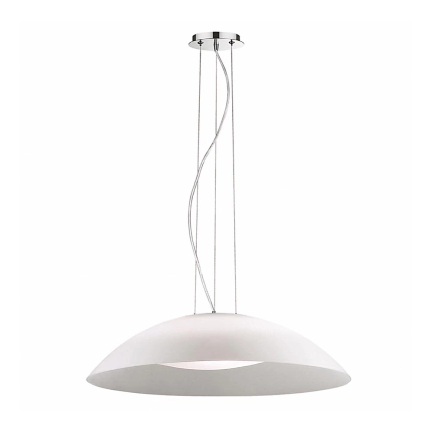 Ideal Lux – Pendellampa LENA med vajer 3xE27/60W/230V Ø 64 cm vit