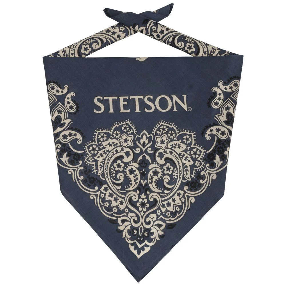 Stetson Bandana – 100% bomull – marinblå