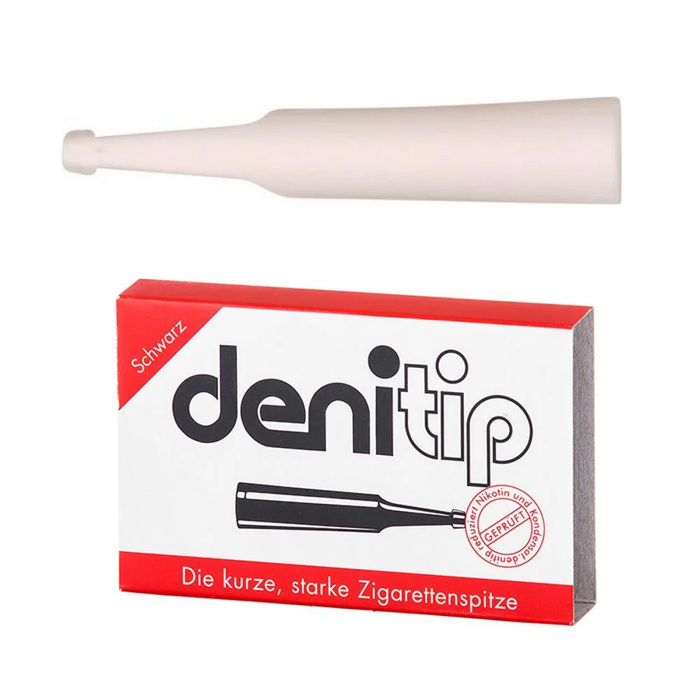 6 st Denitip Cigaretthållare med Filter – Vit