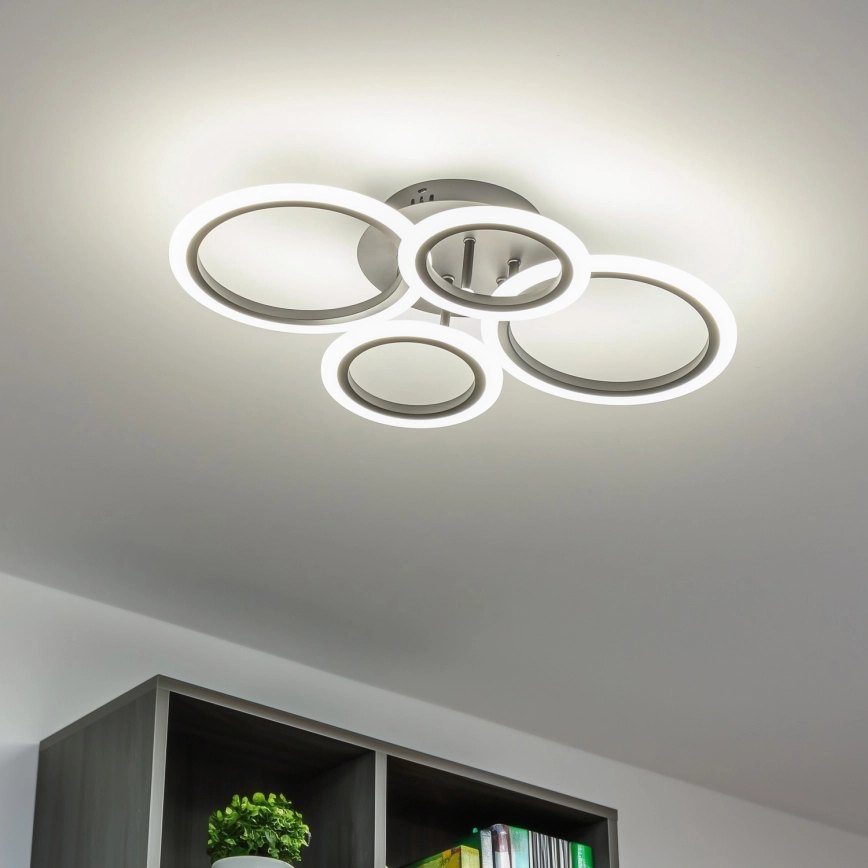 Brilagi – Dimmbar ytmonterad LED-taklampa ORBITS LED/50W/230V 3000-6500K svart + fjärrkontroll