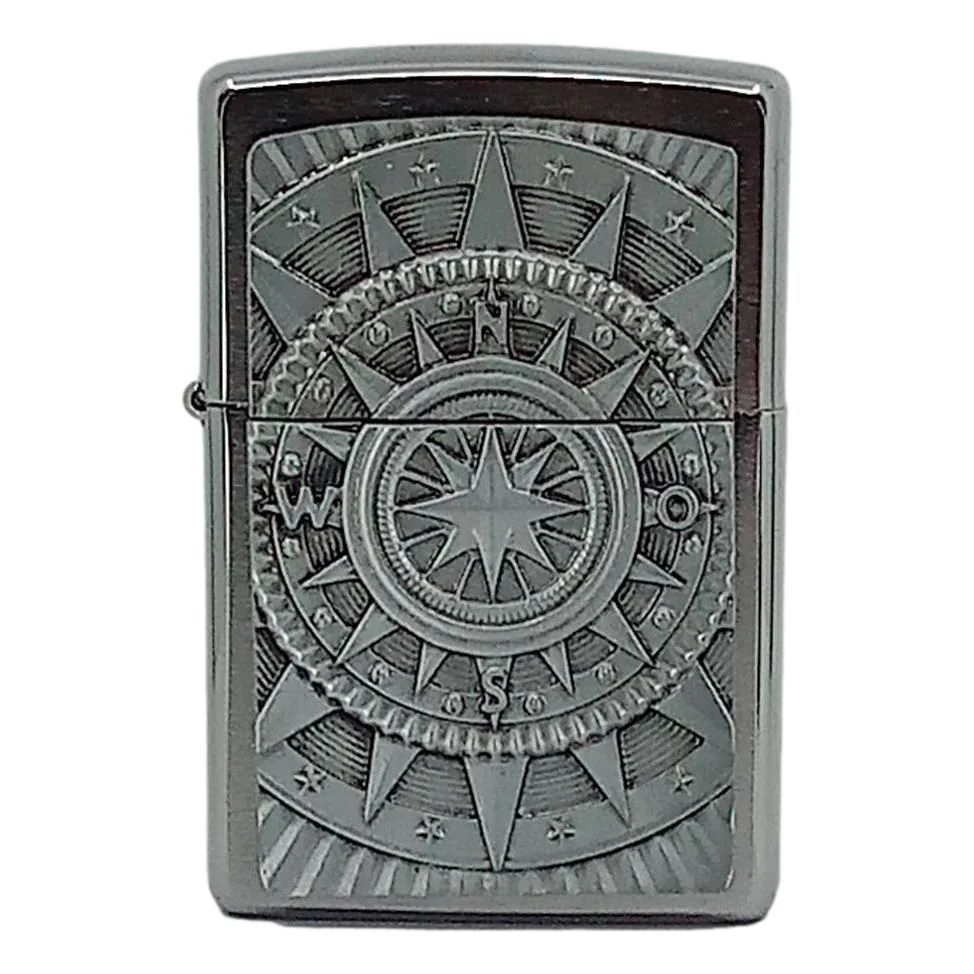 Kompass nautiskt emblem zippo tändare