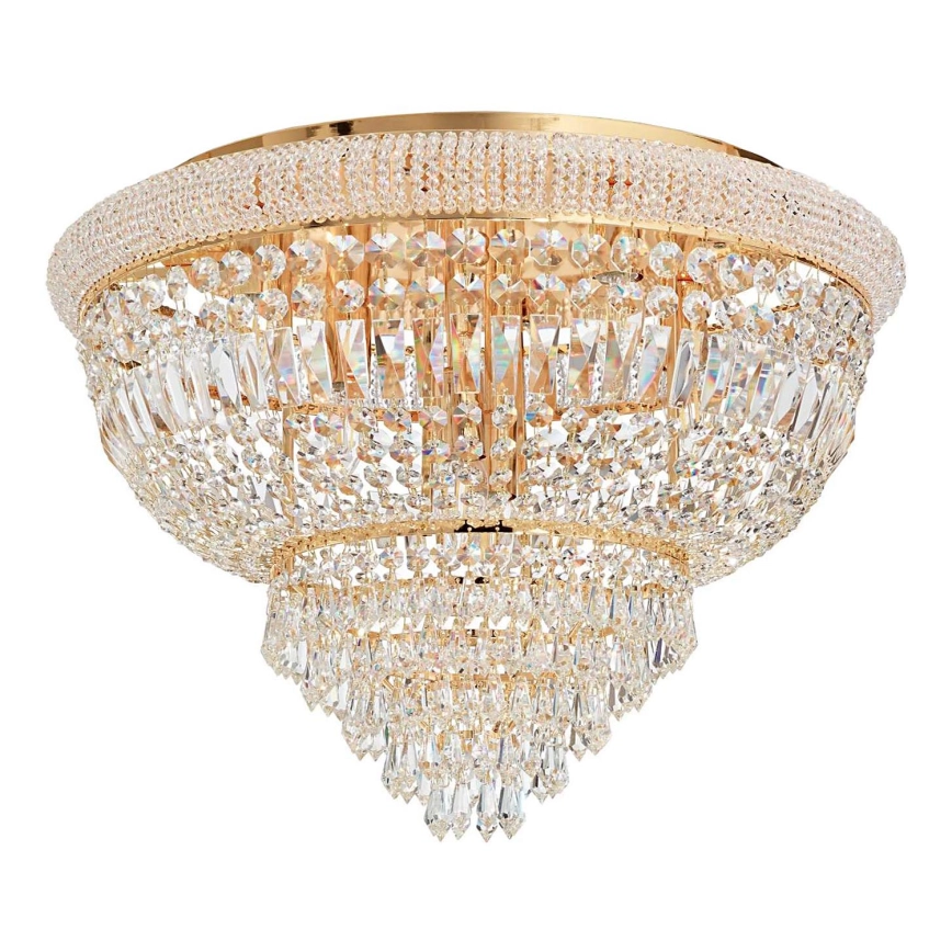 Ideal Lux – Vägglampa i kristall DUBAI 24xE14/28W/230V diameter 78 cm guld