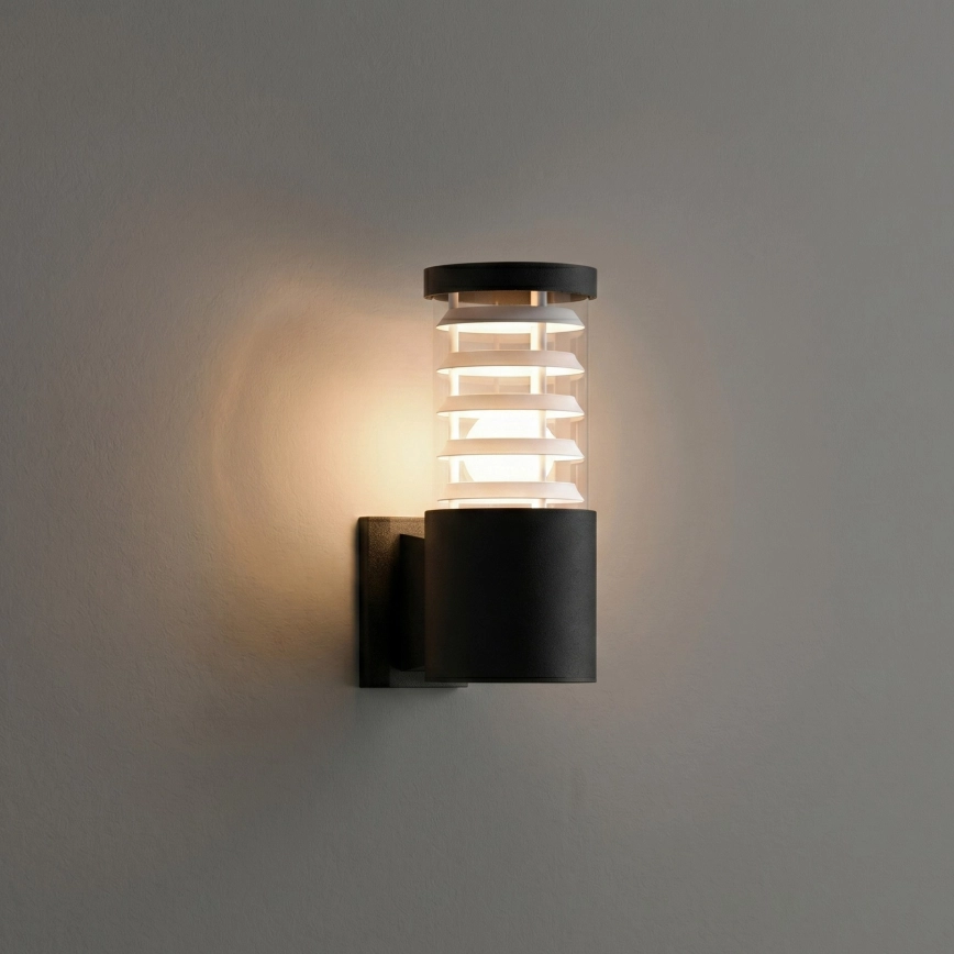 Ideal Lux – Utomhus väggarmatur TRONCO 1xE27/42W/230V IP44 svart