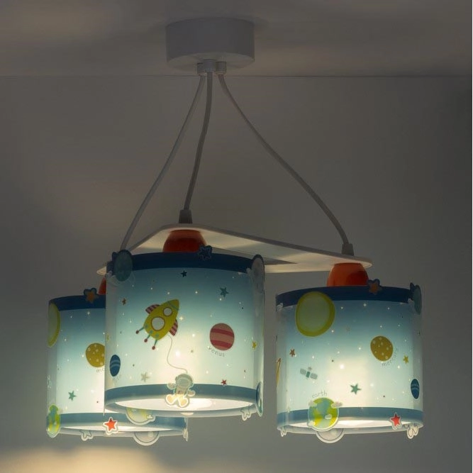 Dalber D-41344 – Ljuskrona Barn PLANETS 3xE27/60W/230V