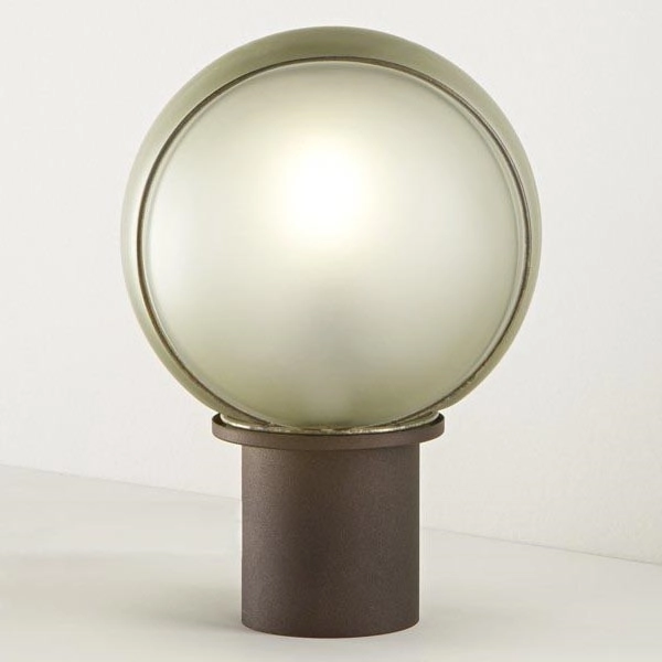 SIRU – Bordslampa FLORET 1xE14/40W/230V brun/grå Venetiansk glas