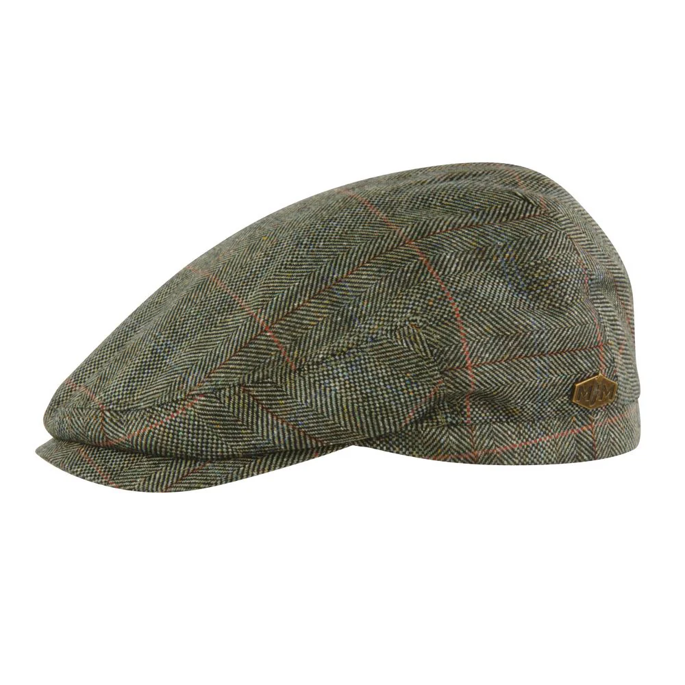 MJM Jordan Flat Cap – 100% Silk Green