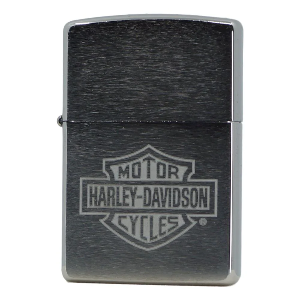 Harley Davidson Zippo Tändare Borstad Silver
