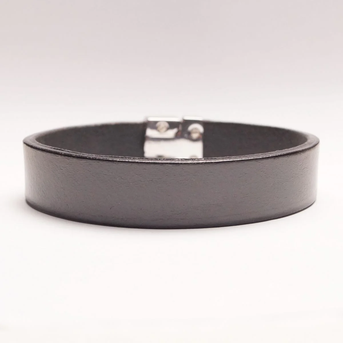 Single Leather Armband – Anthracite
