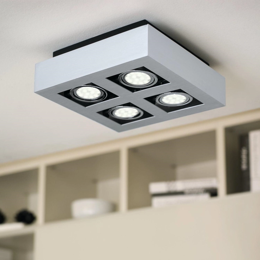 Eglo – LED Spotbelysning 4xGU10-LED/5W/230V