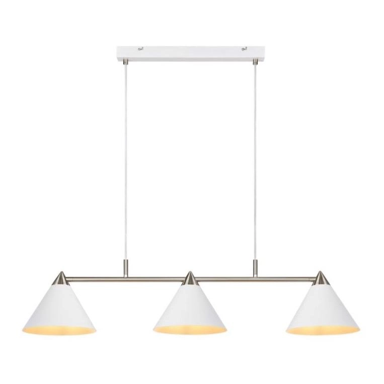 Markslöjd 108075 – Ljuskrona med snöre KLINT 3xE14/40W/230V vit