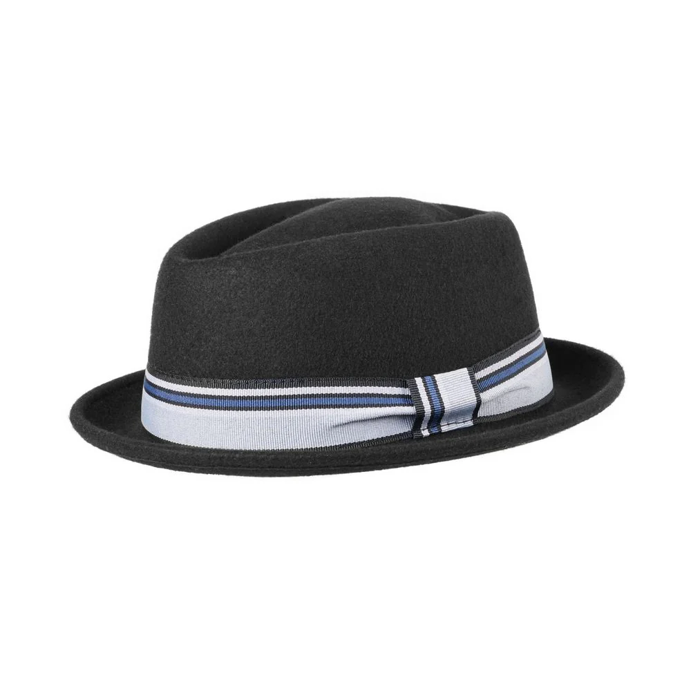 MJM Diamond Wool Felt Hat – Waterproof & Crushalt – Svart